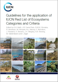 Cover of the IUCN Red List of Ecosystems guidelines